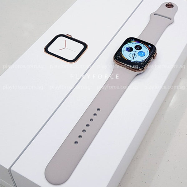 Apple Watch (Series 4, 44mm, Stainless Steel, GPS + Cellular)(AppleCare+)