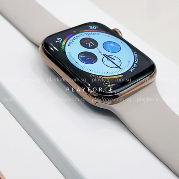 Apple Watch (Series 4, 44mm, Stainless Steel, GPS + Cellular)(AppleCare+)