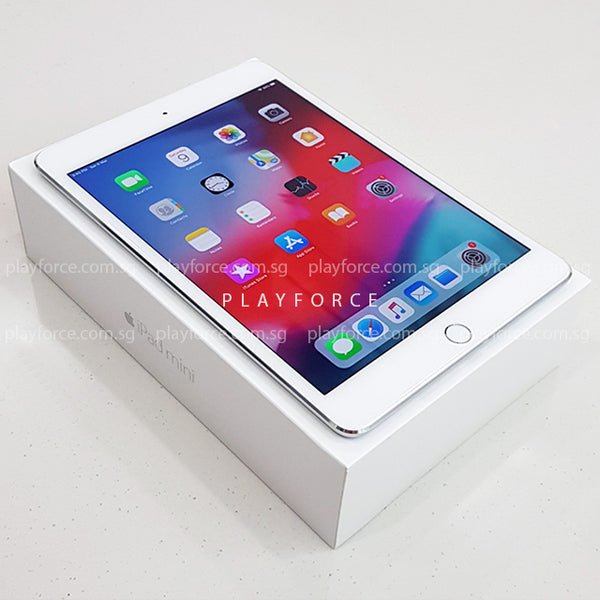 iPad Mini 4 (128GB, Cellular, Silver)