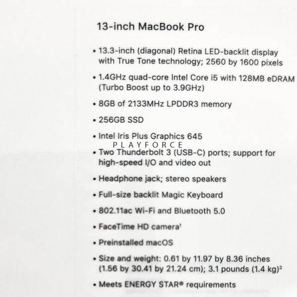 MacBook Pro 2020 (13-inch, 256GB, Space)(Brand New+AppleCare)