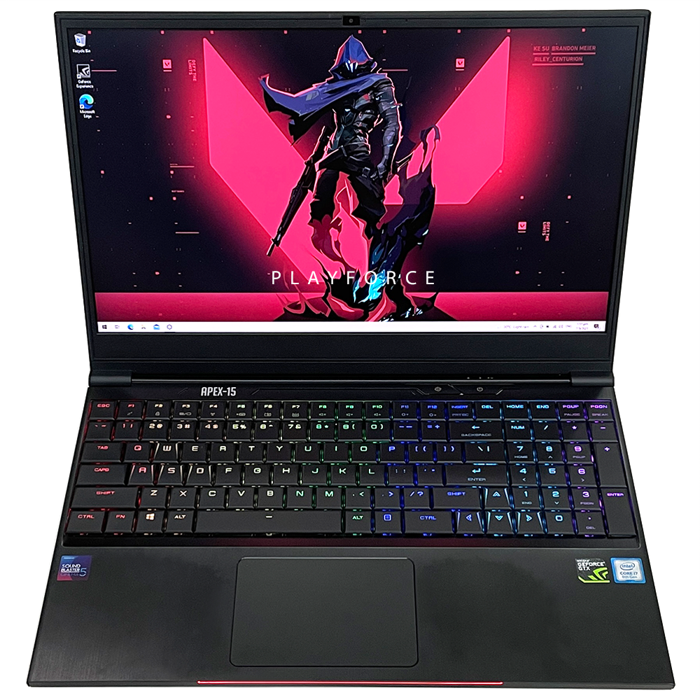 Aftershock Apex 15 i7 8750H GTX 1060 16GB 1TB 256GB SSD 15