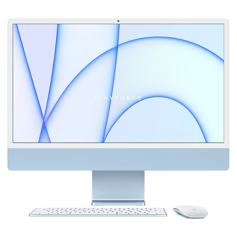 Apple iMac 24-inch M1 Chip 8GB 256GB BLUE (MGPK3ZP/A) – Playforce Apple iMac 24-inch M1 Chip 8GB 256GB BLUE (MGPK3ZP/A) – Playforce